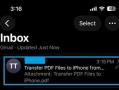 如何从电脑传输文件到 iPhone