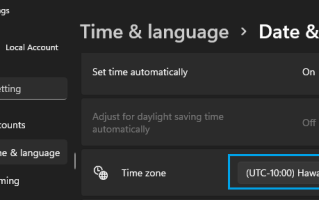 修复：Windows 11/10 中电脑时钟变慢或不准确