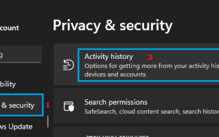 如何在 Windows 11/10 中查看和清除活动历史记录