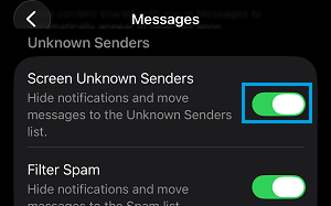 如何在 iPhone 上过滤未知发件人的信息