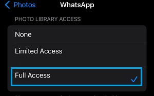修复：iPhone 上 WhatsApp 照片不显示在相册