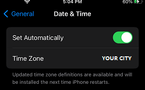 修复：iPhone 显示错误的时间和日期
