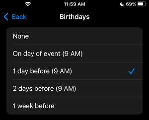 如何在 iPhone 上设置生日提醒-第5张图片-致知笔记 如何在 iPhone 上设置生日提醒-第5张图片-致知笔记