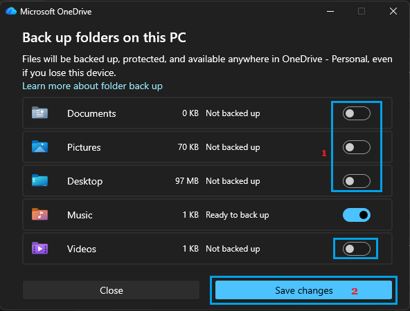 如何停止 Windows 11/10 自动保存到 OneDrive-第3张图片-致知笔记 如何停止 Windows 11/10 自动保存到 OneDrive-第3张图片-致知笔记