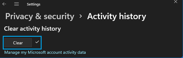 如何在 Windows 11/10 中查看和清除活动历史记录-第2张图片-致知笔记 如何在 Windows 11/10 中查看和清除活动历史记录-第2张图片-致知笔记