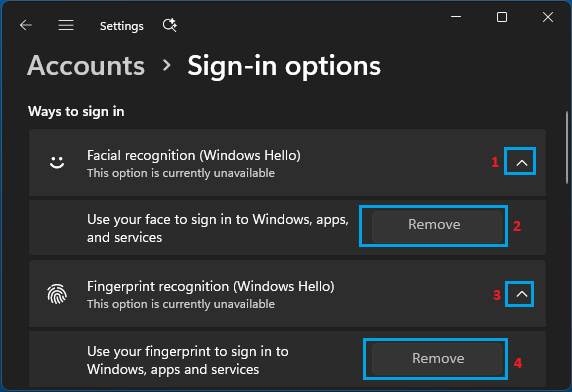 如何在 Windows 11/10 中关闭面容与指纹登录(Windows Hello)-第2张图片-致知笔记 如何在 Windows 11/10 中关闭面容与指纹登录(Windows Hello)-第2张图片-致知笔记