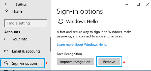 如何在 Windows 11/10 中关闭面容与指纹登录(Windows Hello)-第3张图片-致知笔记 如何在 Windows 11/10 中关闭面容与指纹登录(Windows Hello)-第3张图片-致知笔记
