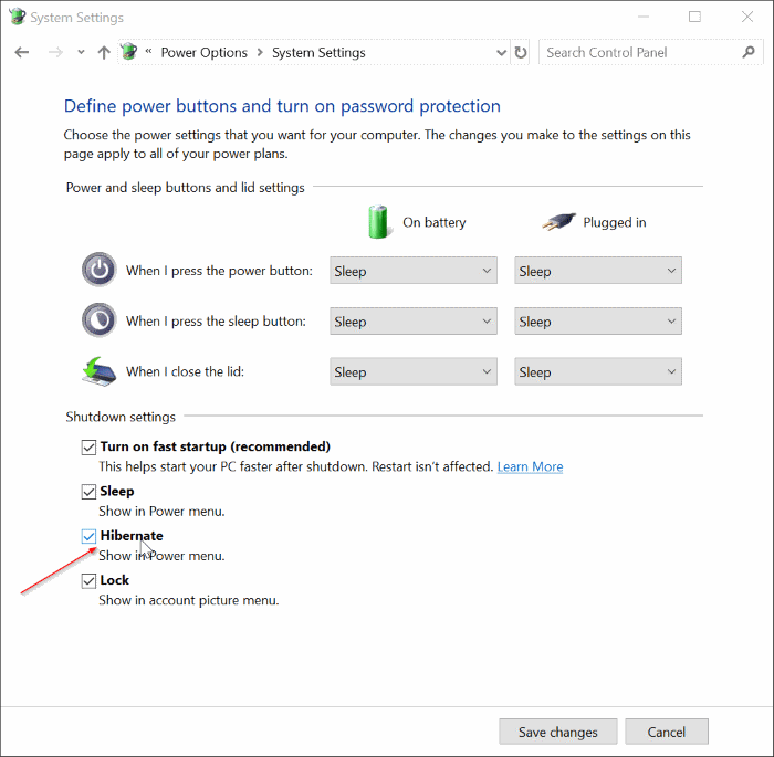 如何在 Windows 10 开始菜单电源选项中添加休眠-第5张图片-致知笔记