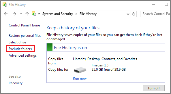 如何在 Windows 11/10 中用文件历史记录备份文件-第7张图片-致知笔记 如何在 Windows 11/10 中用文件历史记录备份文件-第7张图片-致知笔记