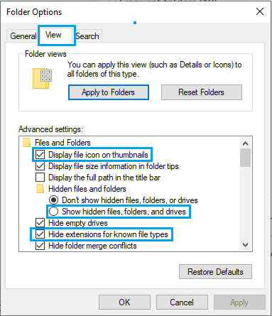 如何在 Windows 11/10 中更改文件夹选项(显示扩展名与隐藏文件)-第4张图片-致知笔记 如何在 Windows 11/10 中更改文件夹选项(显示扩展名与隐藏文件)-第4张图片-致知笔记