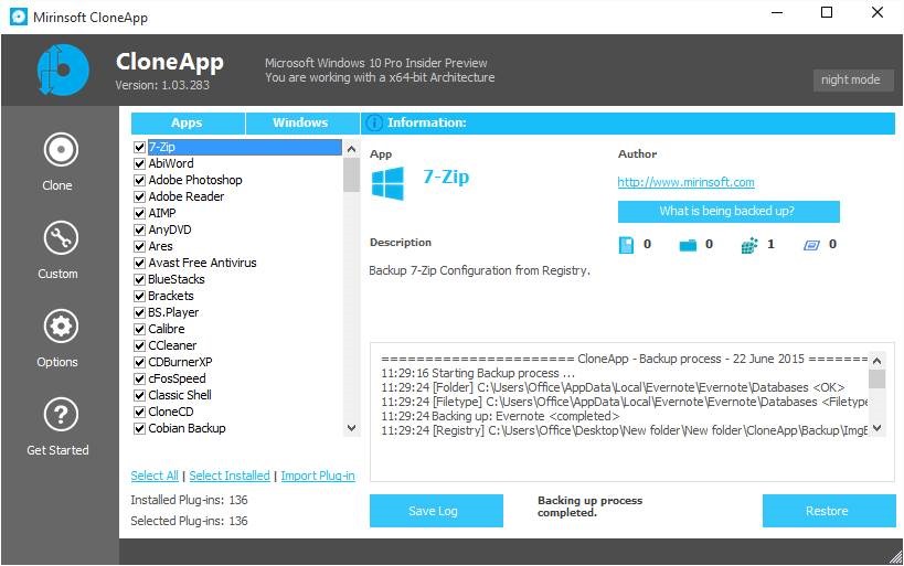 CloneApp：免费备份和还原 Windows 软件设置的工具-第2张图片-致知笔记