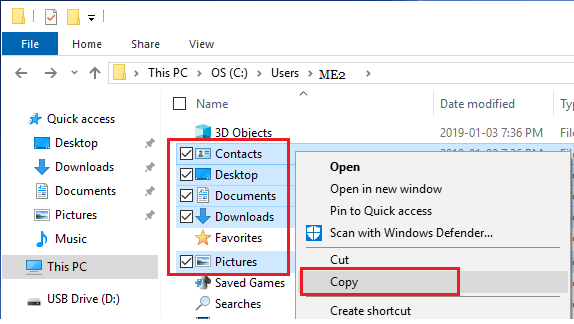 如何在 Windows 10 中把一个用户的文件复制到另一个用户-第4张图片-致知笔记 如何在 Windows 10 中把一个用户的文件复制到另一个用户-第4张图片-致知笔记