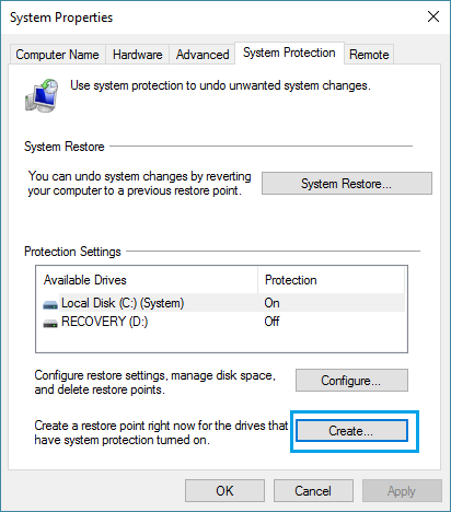 《如何在 Windows 11/10 中创建系统还原点》-第7张图片-致知笔记 《如何在 Windows 11/10 中创建系统还原点》-第7张图片-致知笔记