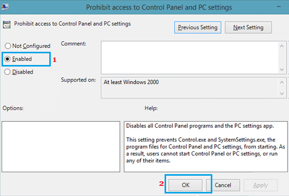 如何在 Windows 11/10 中禁止访问设置应用和控制面板-第10张图片-致知笔记
