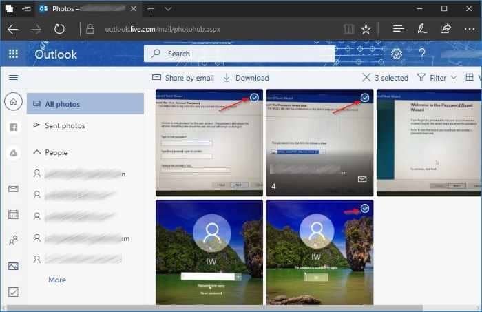Outlook.com 如何批量下载所有邮件中收发的照片-第5张图片-致知笔记