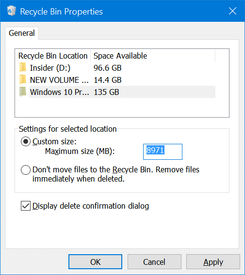 Windows 10 提示“这些项目太大无法放入回收站”的解决方法-第4张图片-致知笔记