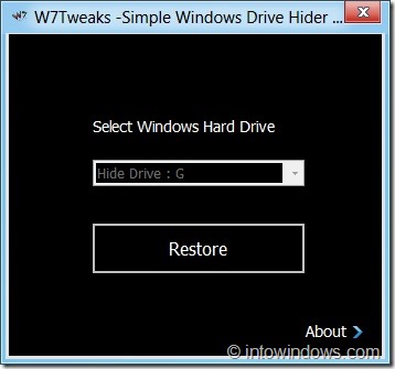 如何用 Simple Windows Drive Hider 隐藏 Windows 8 中的磁盘分区-第7张图片-致知笔记