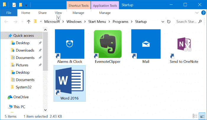 如何在 Windows 10 中把应用添加到开机启动项-第1张图片-致知笔记