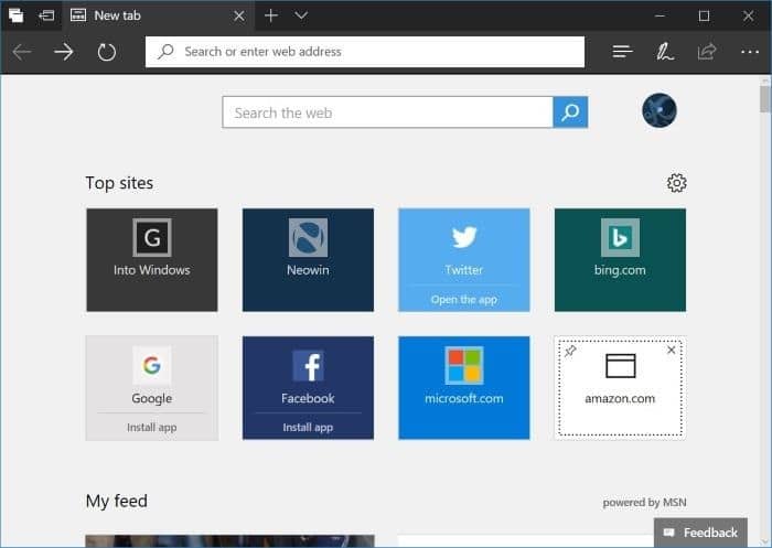 Microsoft Edge 如何把网站添加到常用网站(Top Sites)-第5张图片-致知笔记 Microsoft Edge 如何把网站添加到常用网站(Top Sites)-第5张图片-致知笔记