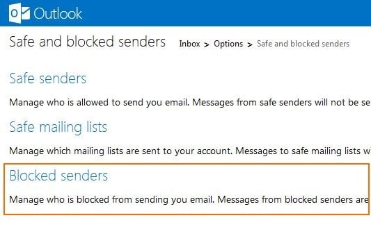 如何在 Outlook.com 中屏蔽垃圾邮件发件人地址-第4张图片-致知笔记 如何在 Outlook.com 中屏蔽垃圾邮件发件人地址-第4张图片-致知笔记