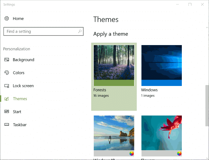 如何在 Windows 10 创意者更新中更改主题-第3张图片-致知笔记
