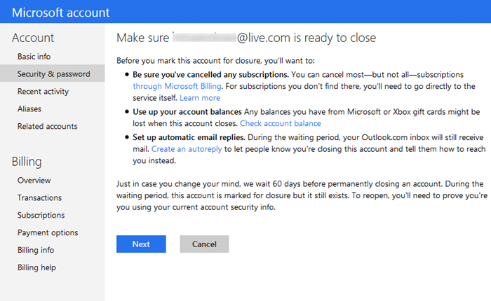 如何关闭 Outlook.com 电子邮箱账户-第6张图片-致知笔记 如何关闭 Outlook.com 电子邮箱账户-第6张图片-致知笔记