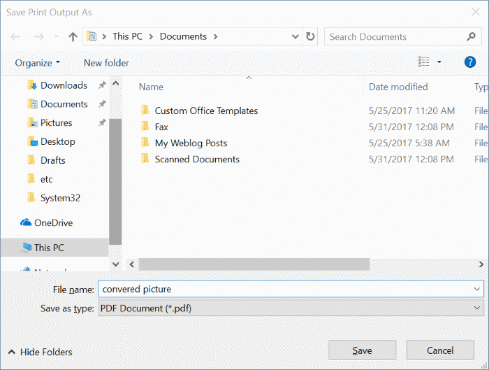 如何在 Windows 10 中把 JPEG 和 PNG 图片转换成 PDF-第5张图片-致知笔记 如何在 Windows 10 中把 JPEG 和 PNG 图片转换成 PDF-第5张图片-致知笔记