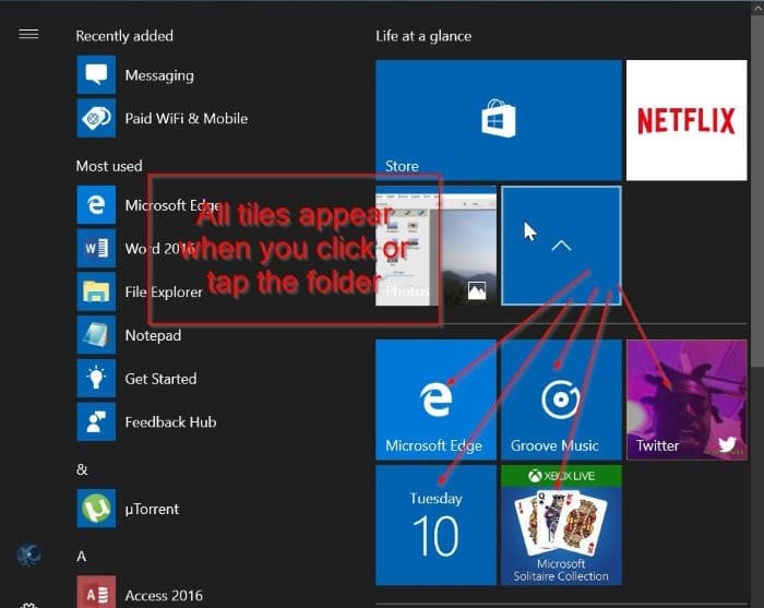 如何在 Windows 10 开始菜单中创建磁贴文件夹-第2张图片-致知笔记 如何在 Windows 10 开始菜单中创建磁贴文件夹-第2张图片-致知笔记