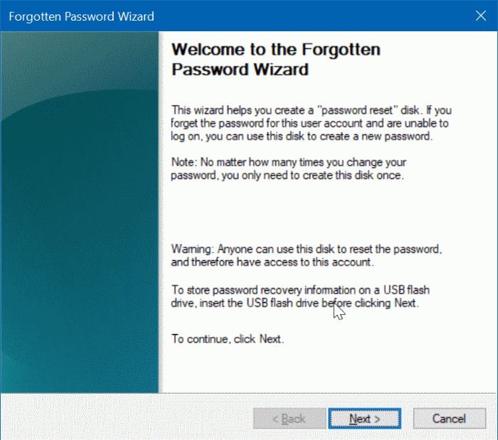 如何在 U 盘上创建 Windows 10 密码重置盘-第4张图片-致知笔记 如何在 U 盘上创建 Windows 10 密码重置盘-第4张图片-致知笔记