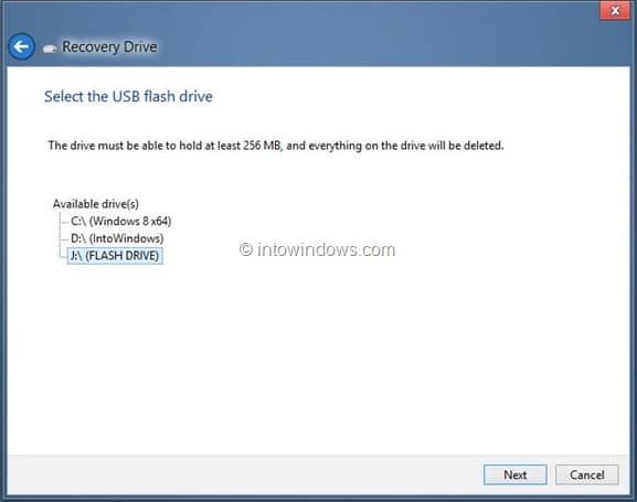 如何在 Windows 8/8.1 中创建恢复驱动器(U 盘)-第6张图片-致知笔记 如何在 Windows 8/8.1 中创建恢复驱动器(U 盘)-第6张图片-致知笔记