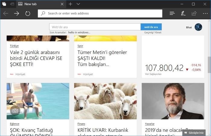 如何在 Windows 10 中自定义 Edge 浏览器的新标签页-第1张图片-致知笔记