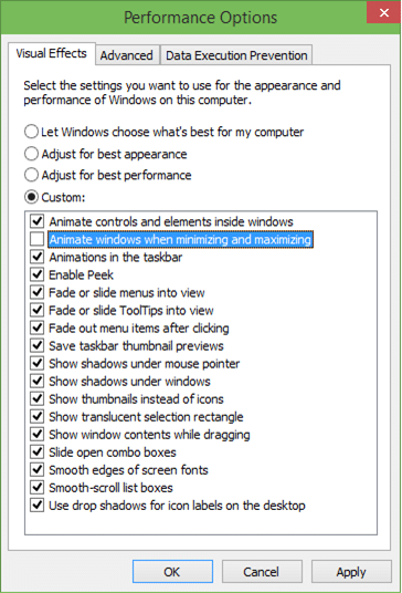 如何在 Windows 10 中关闭最小化和最大化窗口时的动画效果-第4张图片-致知笔记 如何在 Windows 10 中关闭最小化和最大化窗口时的动画效果-第4张图片-致知笔记