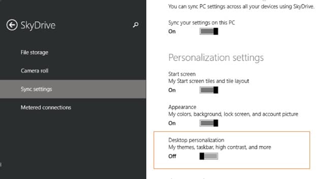 如何关闭 Windows 8.1 桌面背景(壁纸)同步-第5张图片-致知笔记 如何关闭 Windows 8.1 桌面背景(壁纸)同步-第5张图片-致知笔记