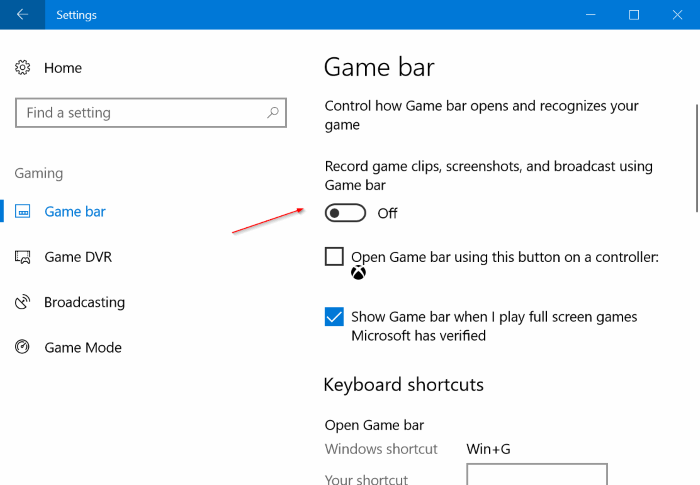 如何在 Windows 10 中关闭 Game Bar(游戏栏)-第2张图片-致知笔记 如何在 Windows 10 中关闭 Game Bar(游戏栏)-第2张图片-致知笔记