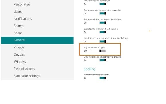 如何在 Windows 8 中关闭触摸键盘按键声音-第5张图片-致知笔记 如何在 Windows 8 中关闭触摸键盘按键声音-第5张图片-致知笔记