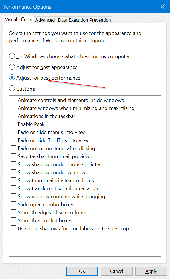 如何在 Windows 10 中关闭视觉效果提升电脑性能-第4张图片-致知笔记 如何在 Windows 10 中关闭视觉效果提升电脑性能-第4张图片-致知笔记