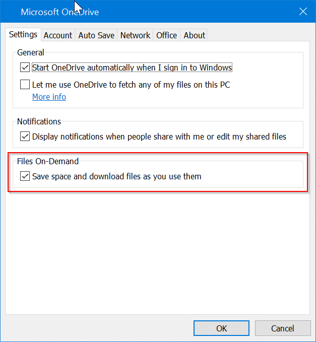 Windows 10 中如何开启或关闭 OneDrive 按需文件功能-第4张图片-致知笔记 Windows 10 中如何开启或关闭 OneDrive 按需文件功能-第4张图片-致知笔记