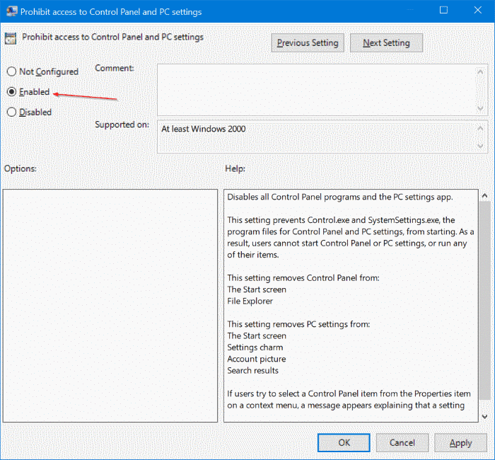 Windows 10 中如何禁用或恢复设置应用与控制面板-第4张图片-致知笔记