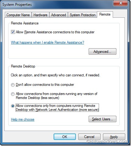 如何在 Windows 7 中启用远程桌面连接功能-第3张图片-致知笔记
