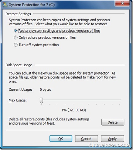 如何在 Windows 7 中开启系统还原功能-第4张图片-致知笔记 如何在 Windows 7 中开启系统还原功能-第4张图片-致知笔记
