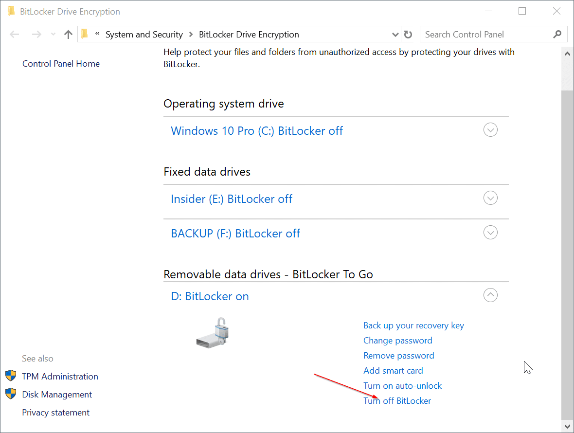 如何在 Windows 10 中使用 BitLocker 加密 SD 卡-第9张图片-致知笔记 如何在 Windows 10 中使用 BitLocker 加密 SD 卡-第9张图片-致知笔记