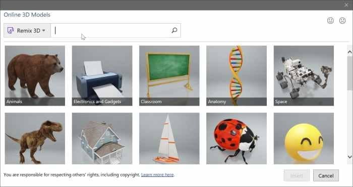 如何在 Word 和 PowerPoint 中插入 3D 模型-第3张图片-致知笔记 如何在 Word 和 PowerPoint 中插入 3D 模型-第3张图片-致知笔记