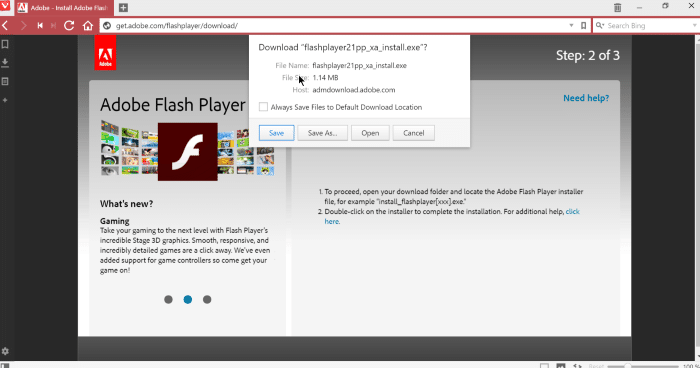 如何为 Vivaldi 浏览器安装 Adobe Flash Player-第4张图片-致知笔记 如何为 Vivaldi 浏览器安装 Adobe Flash Player-第4张图片-致知笔记