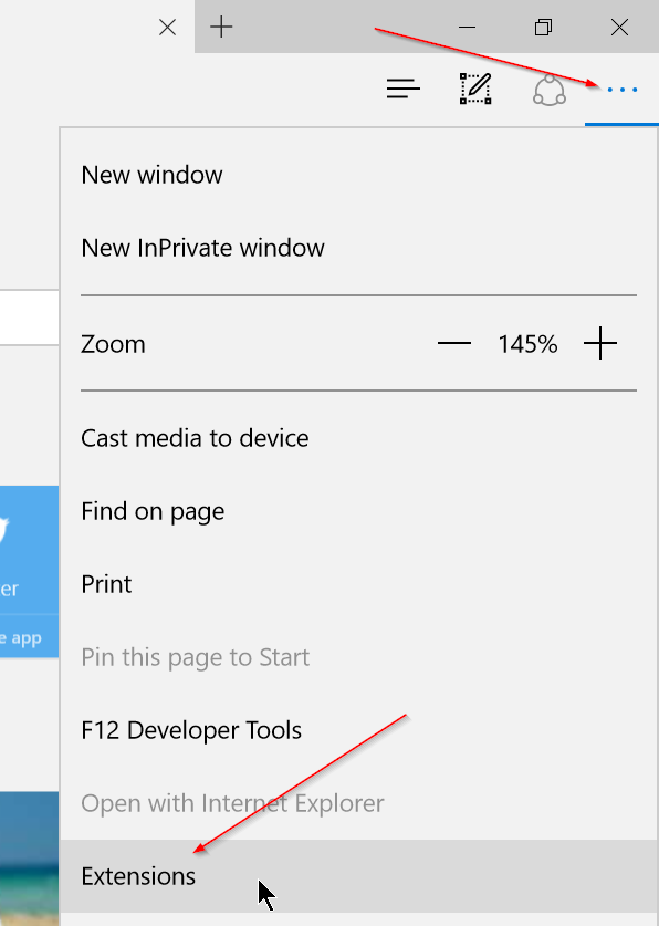 Windows 10 中如何给 Microsoft Edge 浏览器安装扩展-第1张图片-致知笔记 Windows 10 中如何给 Microsoft Edge 浏览器安装扩展-第1张图片-致知笔记