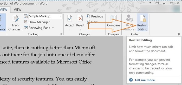 如何锁定 Word 文档的部分内容（Office 2016/2013）-第2张图片-致知笔记