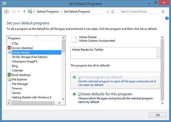 如何在 Windows 8 中将 Adobe Reader 设为默认 PDF 阅读器-第6张图片-致知笔记 如何在 Windows 8 中将 Adobe Reader 设为默认 PDF 阅读器-第6张图片-致知笔记