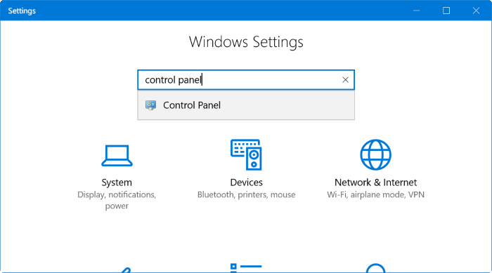 如何在 Windows 10 中从设置打开控制面板-第1张图片-致知笔记