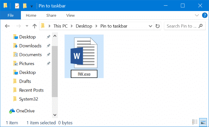 Windows 10 如何把任意文件固定到任务栏-第4张图片-致知笔记 Windows 10 如何把任意文件固定到任务栏-第4张图片-致知笔记