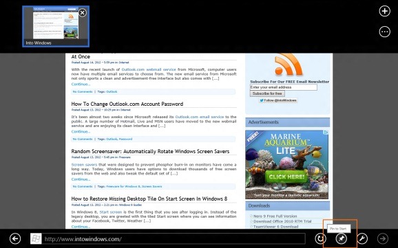Windows 8 如何把网页固定到开始屏幕-第2张图片-致知笔记 Windows 8 如何把网页固定到开始屏幕-第2张图片-致知笔记