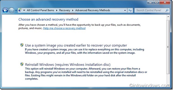 如何使用 Windows 7 高级恢复方法还原系统-第2张图片-致知笔记 如何使用 Windows 7 高级恢复方法还原系统-第2张图片-致知笔记